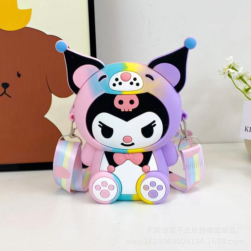 Cute Kidsren'S Silicone Bag Kuromi Cross-Body Coin Purse Clothing Trendyy Girls Shoulder Bag Cartoon Princess Bag - Image 4