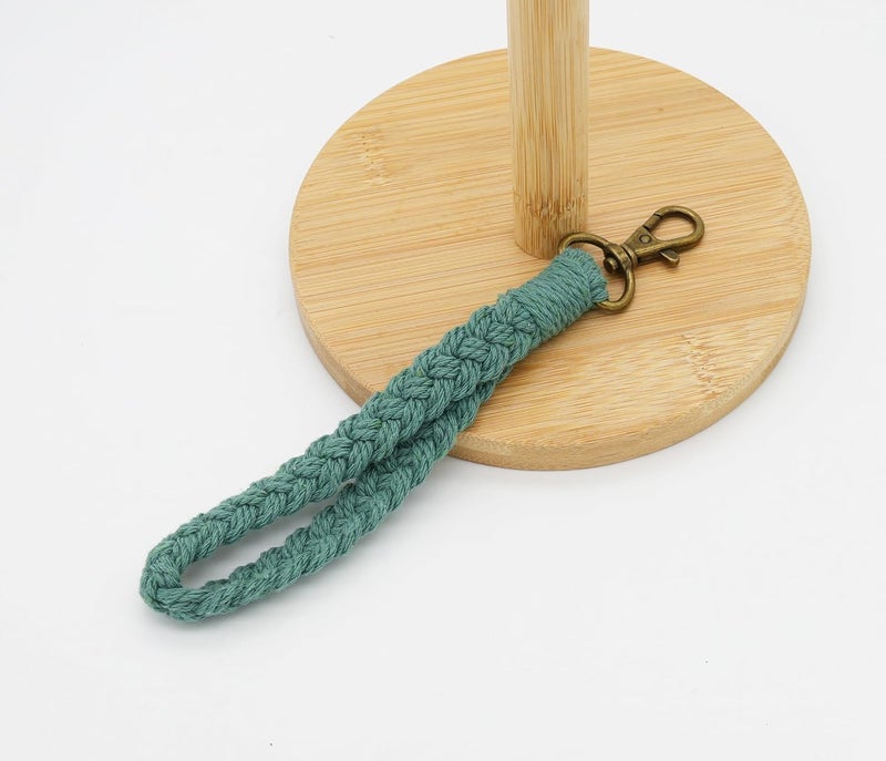 Moydolo Macrame Boho Keychain Bracelet Holder Handmade Keychain Wristlet Key Chain Wrist Lanyard for Women Girls - Image 2