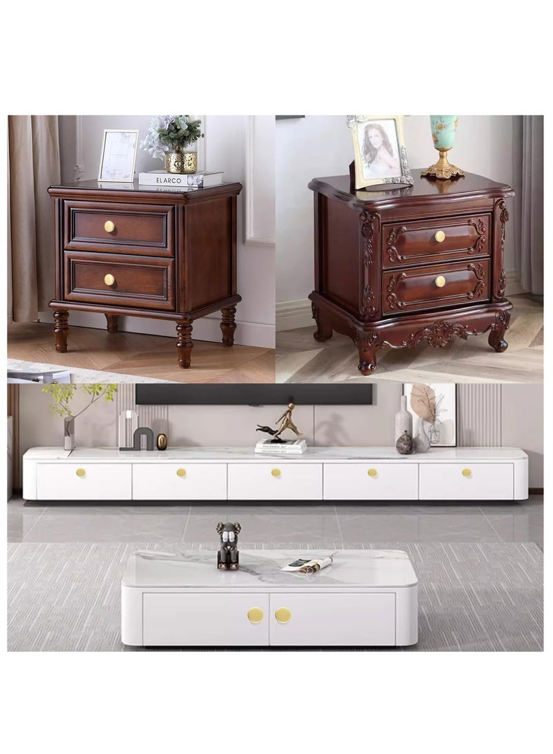 Loquat 8 Pack Round Cabinet Knobs, Drawer Handle Pulls for Kitchen, Bathroom, Dresser - Image 5