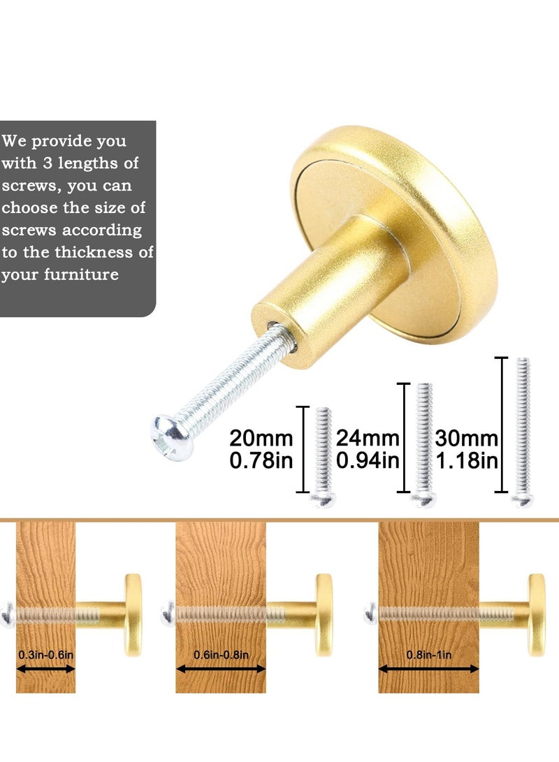 Loquat 8 Pack Round Cabinet Knobs, Drawer Handle Pulls for Kitchen, Bathroom, Dresser - Image 3