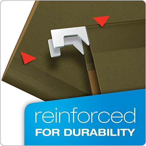 Pendaflex 415215 Hanging File Folders, No Tabs, letter, Green - Image 2