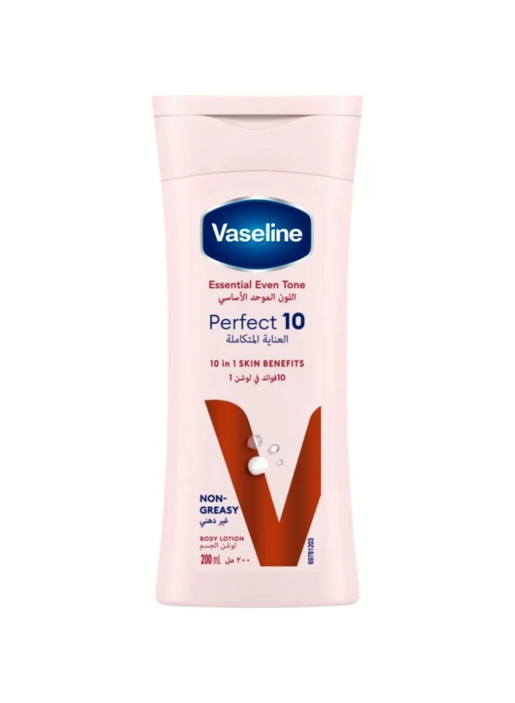 Vaseline Essential Even Tone Perfect 10 in 1 Pink Body Lotion 200ml