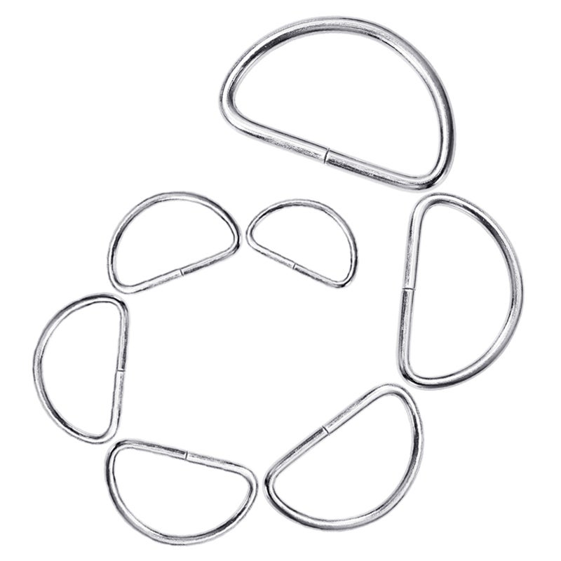 200 PCS Metal Shoulder Strap D Multipurpose Bag Webbing Accessories for Backpack Belt ( ) - Image 5