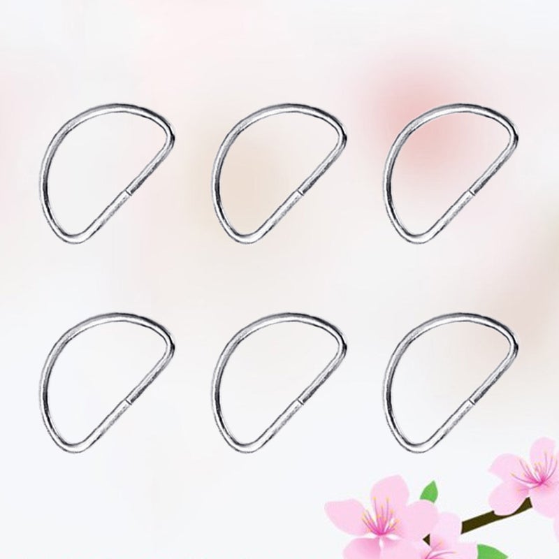 200 PCS Metal Shoulder Strap D Multipurpose Bag Webbing Accessories for Backpack Belt ( ) - Image 1