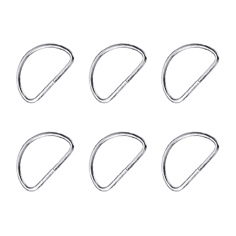 200 PCS Metal Shoulder Strap D Multipurpose Bag Webbing Accessories for Backpack Belt ( ) - Image 2