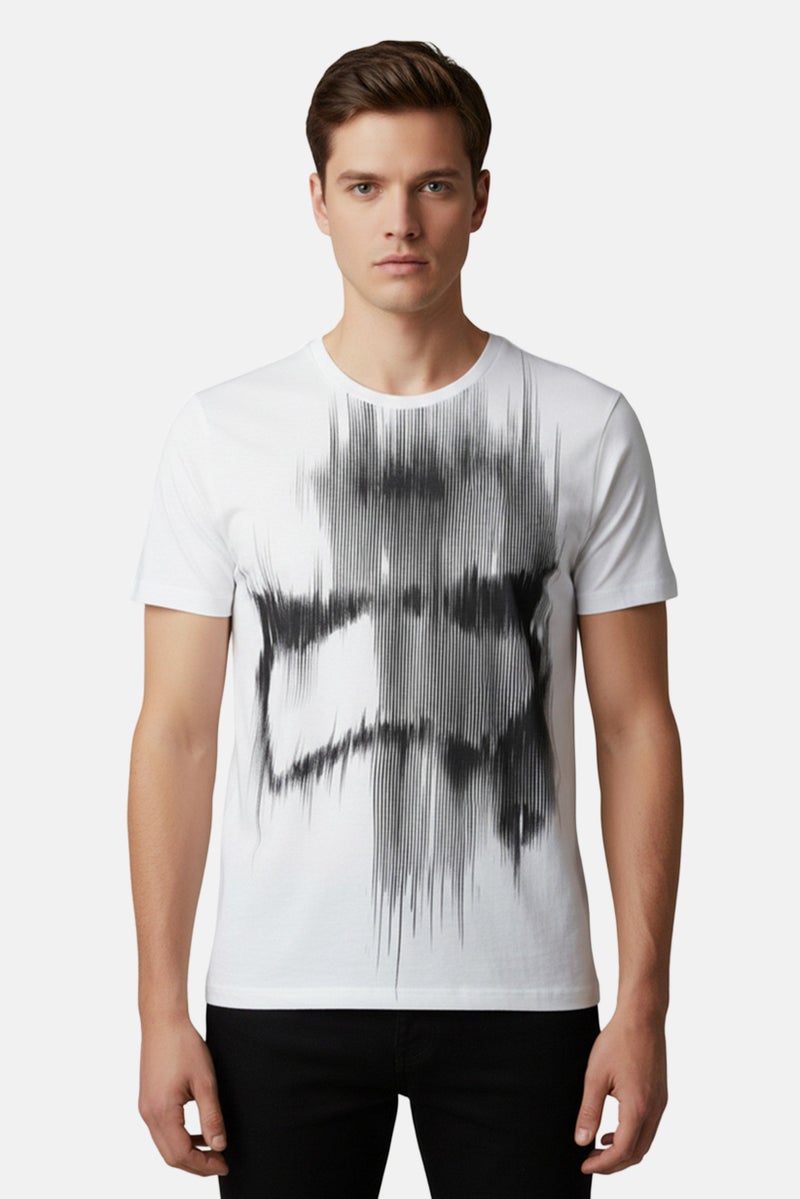 DIFUZED Star Wars By Difuzed Men Crew Neck Short Sleeve Graphic Print T-Shirt, White - Image 1