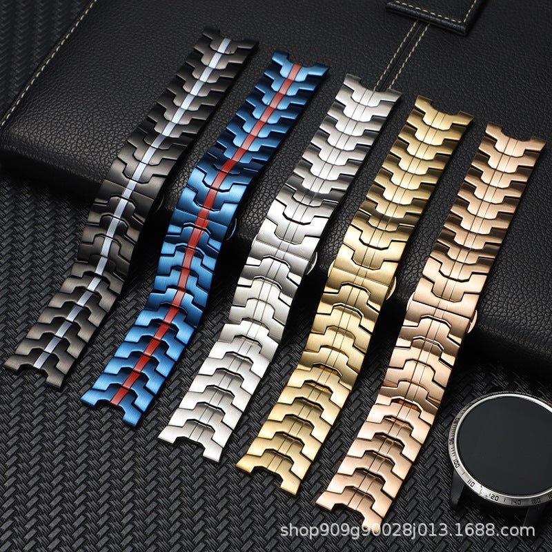 مناسب لساعات هواوي GT4 وسامسونج جالاكسي ووتش S9 ساعة ذكية معدنية آيرون مان مع - Image 3