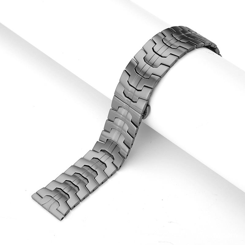 مناسب لساعات هواوي GT4 وسامسونج جالاكسي ووتش S9 ساعة ذكية معدنية آيرون مان مع - Image 1