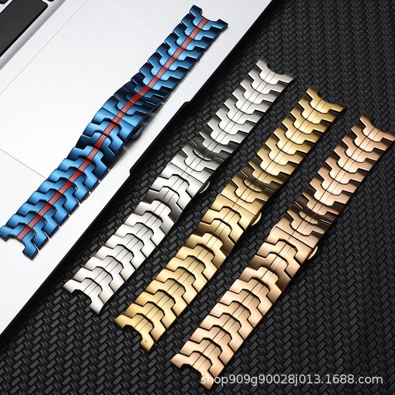 مناسب لساعات هواوي GT4 وسامسونج جالاكسي ووتش S9 ساعة ذكية معدنية آيرون مان مع - Image 5