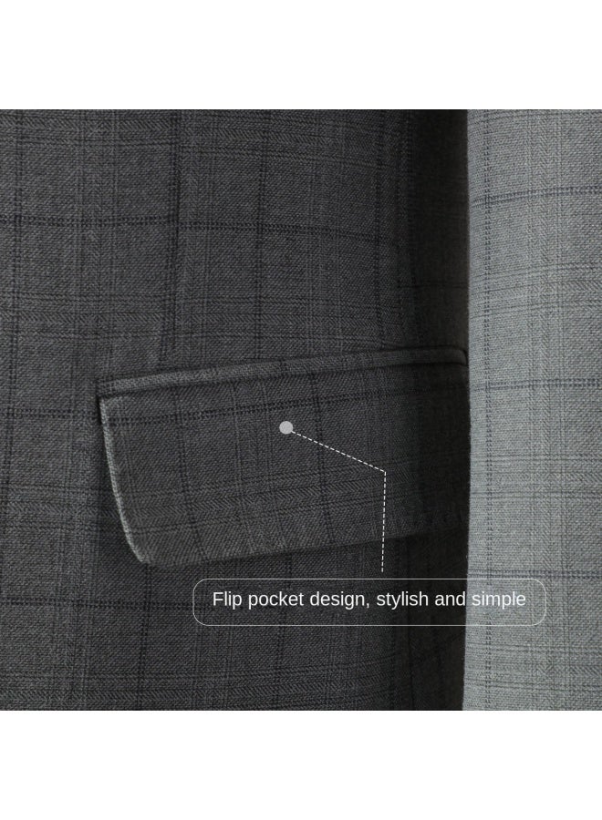 ROMON جاكيت + بنطلون + سترة】طقم ثلاثي للرجال لحفلات الزفاف، ملابس رسمية غير رسمية، بدلة رجالية ضيقة تناسب العريس والرجال المدعوين - Image 5