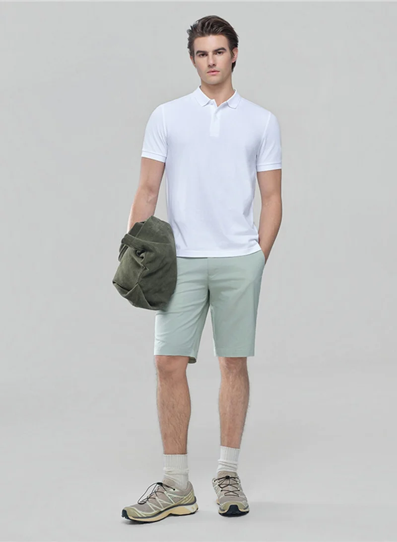 GIORDANO  Men’s Slim Solid Pique Polo with Flat Knit Collar & Soft Finish for Men | Best Price UAE