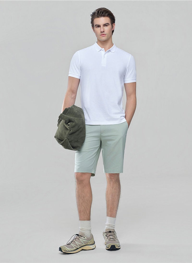 GIORDANO تي شيرت بولو بيكيه ضيق للرجال مع ياقة محبوكة مسطحة ونهاية ناعمة - Image 2