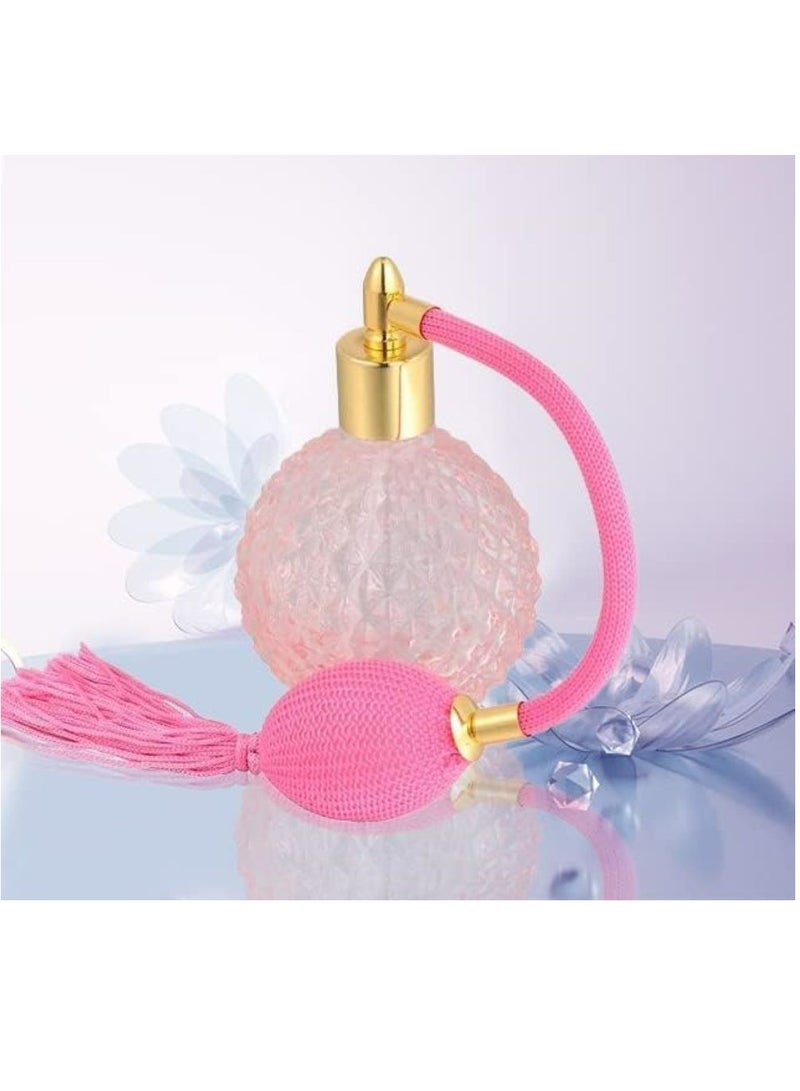 Oasisgalore 100ml Pink Glass Refillable Perfume Spray Bottle, Vintage Atomizer, Holiday Gift - Image 4