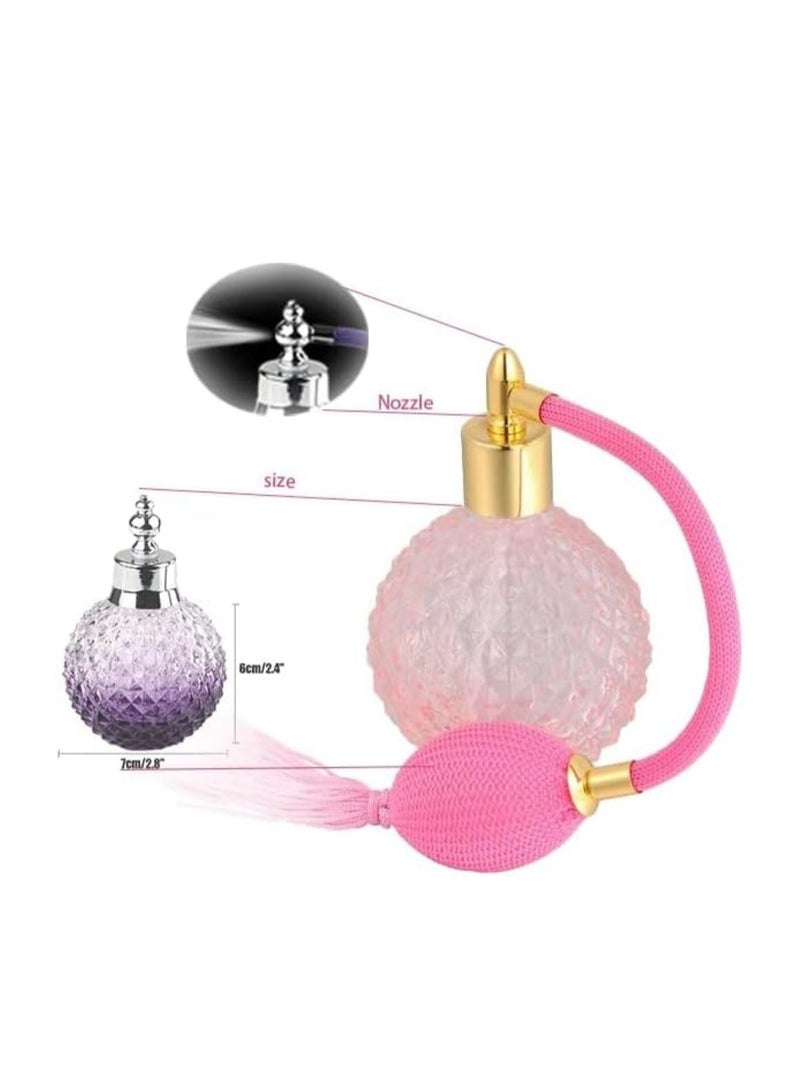 Oasisgalore 100ml Pink Glass Refillable Perfume Spray Bottle, Vintage Atomizer, Holiday Gift - Image 5