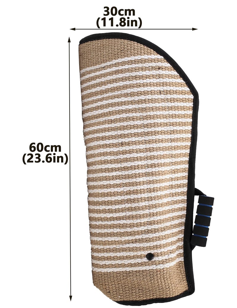 Morezi Dog Bite Sleeve Training Large Dogs, Strong Jute Training Equipment, Fit Pit Bull German Shepherd K9, Puppy Young Dogs Safe Padded Biting Playing Tugging Toy for Either Arm - Black - Image 5