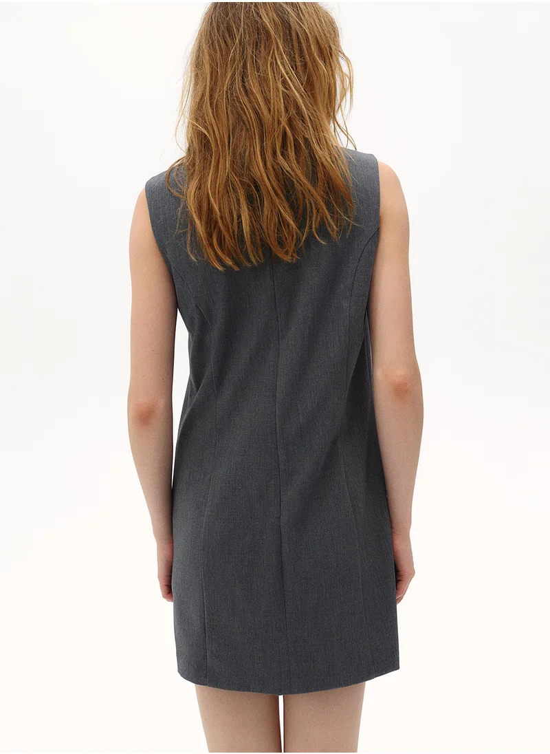 H&M Sleeveless Twill Dress