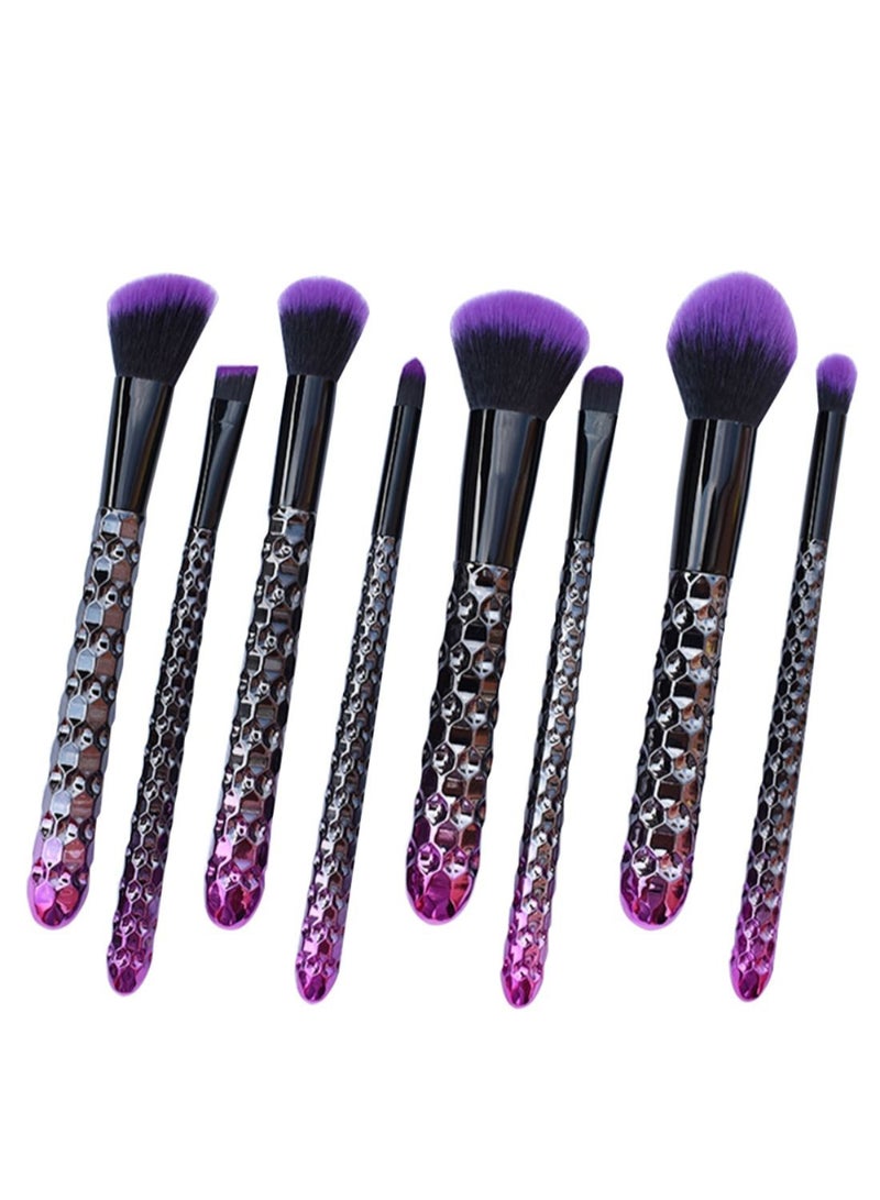 8-Piece Makeup Brush Set Multicolour - Image 2