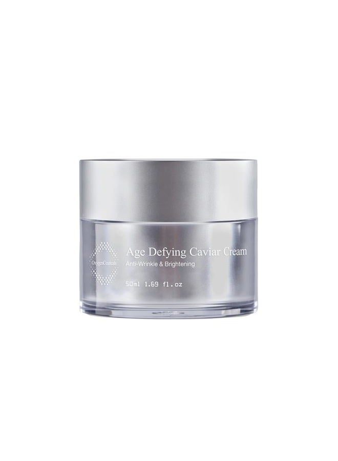 OxygenCeuticals Age Defying Caviar Cream – Premium Anti-Aging Moisturizer with 12% Caviar Extract and Glutathione for Face and Neck (50ml/1.69 oz) - Image 1
