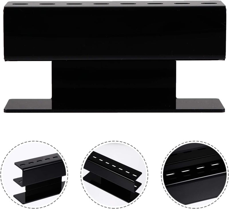 TPGP FRCOLOR 8 Holes Tweezer Stand Holder - Acrylic Lash Extension Supplies Organizer (Black) - Image 3