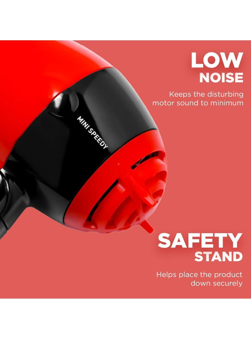 IKONIC - Mini Speedy Hair Dryer Red - Image 1