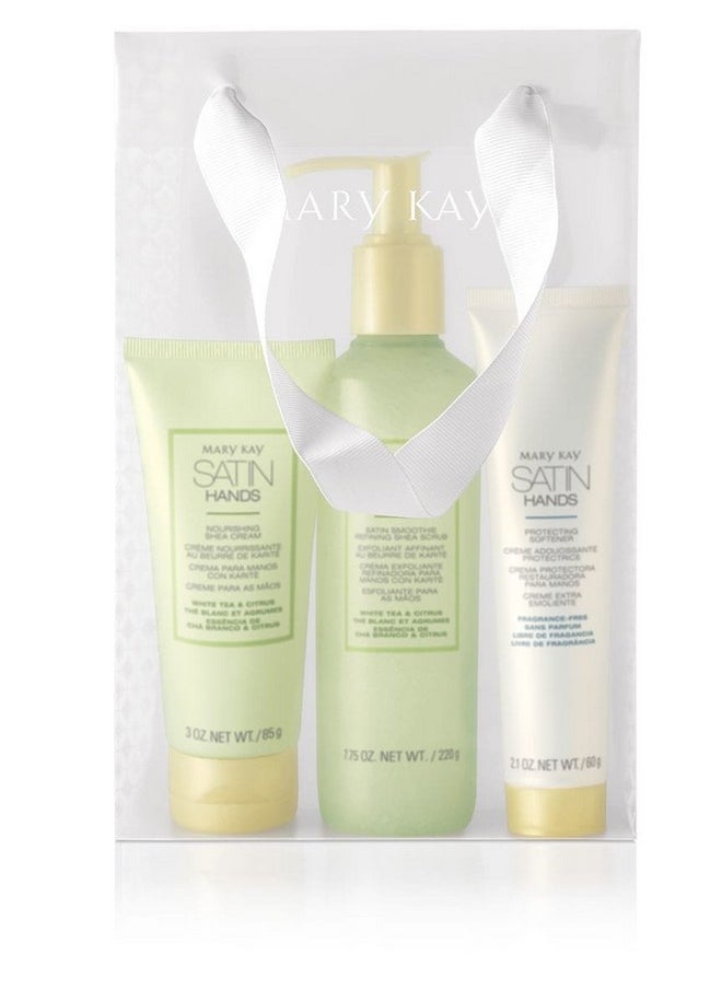 Mary Kay Satin Hands Pampering Set White Tea & Citrus 