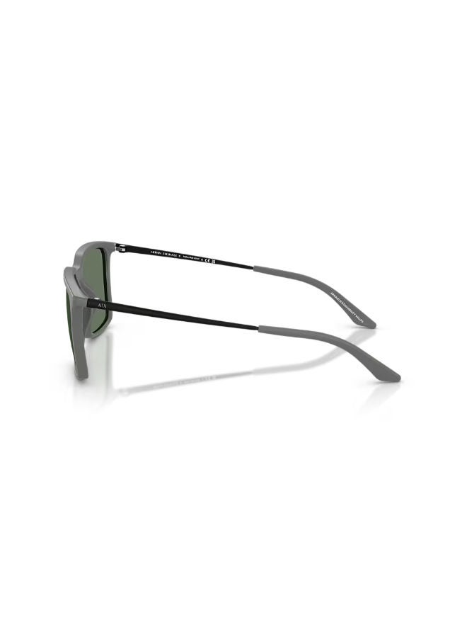 Armani Exchange Full Rim Unisex Square Sunglasses 55 0AX4170SU - Image 3