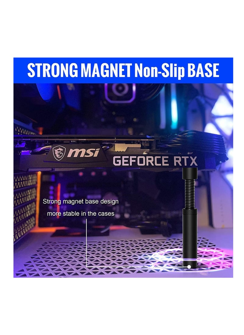 Anmi - GPU Support Bracket, Graphics Video Card Brace with Height Adjustable, Anti Sag Holder for Universal Graphics Card Sag, GPU Stand with Magnet and Rubber Pad - Image 1
