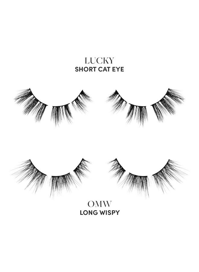 Glamnetic - Lash Extension Kit ; Glam ; Professional At Home False Eyelash Extension Kit ; Salon Quality High Volume Faux Mink Lashes - Image 1