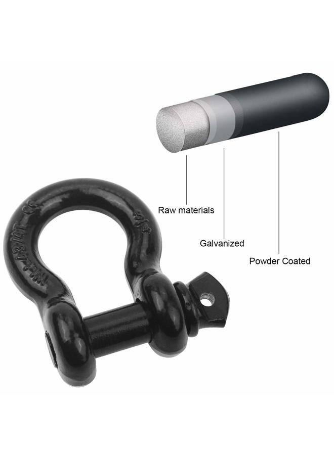 Robbor Shackles 3/4"(2 Pack) D-Ring Shackle Rugged 28.5 Ton (57,000 Lbs) Maximum Break Strength Heavy Duty Tow Shackles Perfect Shackle work with Tow Strap, Winch, Off-Road Jeep Truck Vehicle Recovery - Image 3