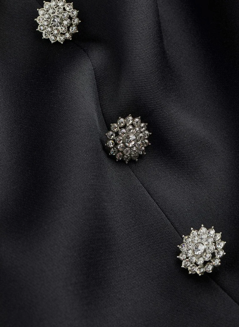 H&M Button Detail Mini Skirt