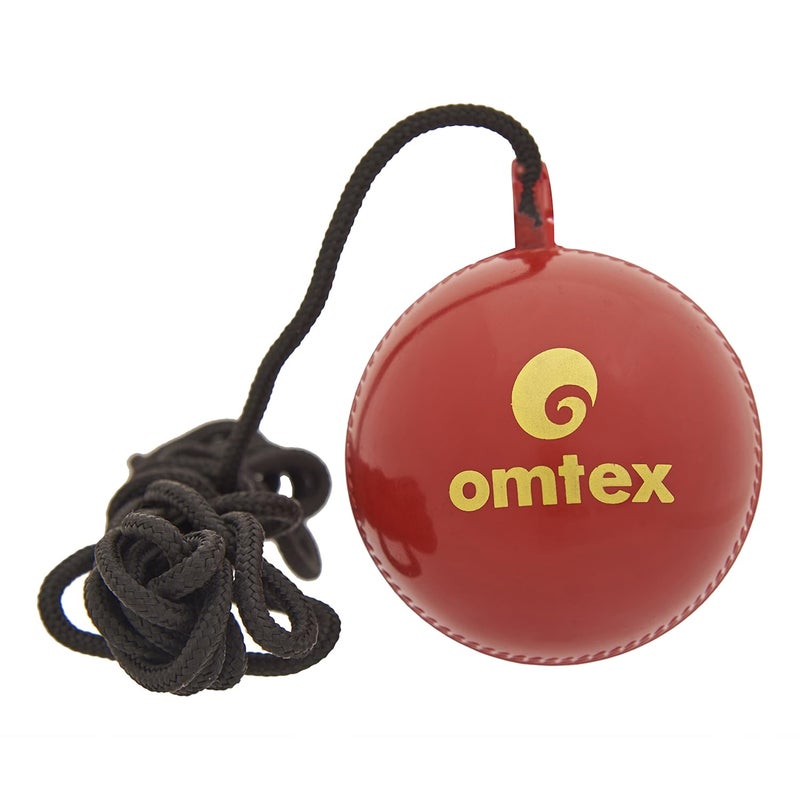 omtex Cricket Hanging Ball (HK Red) - Image 1