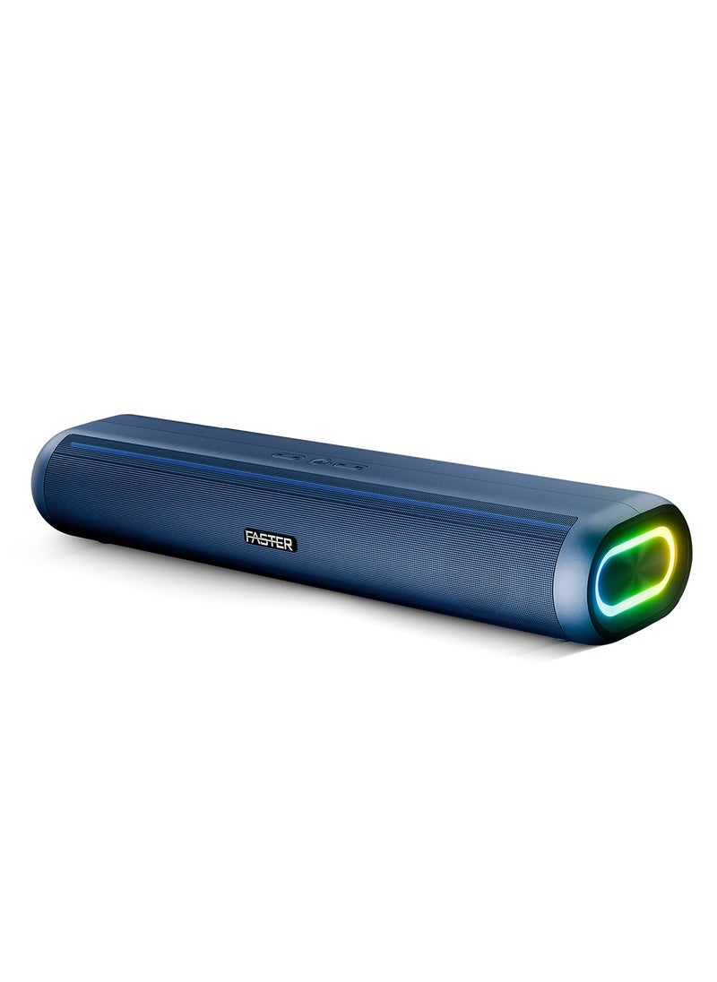 NEXON Z30 Portable 30W Bluetooth Speaker - Wireless Speaker for PC, Laptop, TV, Smartphone & Tablet - Mini Home Theater with Surround Sound - USB/Aux/TF Card Support, Plug & Play - Deep Rich Powerful Sound (Blue)