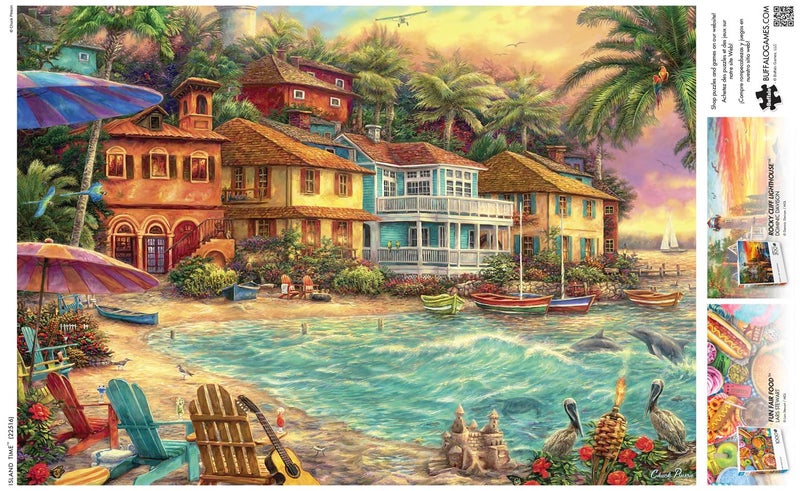 Buffalo Games - Chuck Pinson - Chuck Pinson - Island Time - 300 Piece Jigsaw Puzzle for Adults -Challenging Puzzle Perfect for Game Nights - Finished Size is 21.25 x 15.00 - Image 5