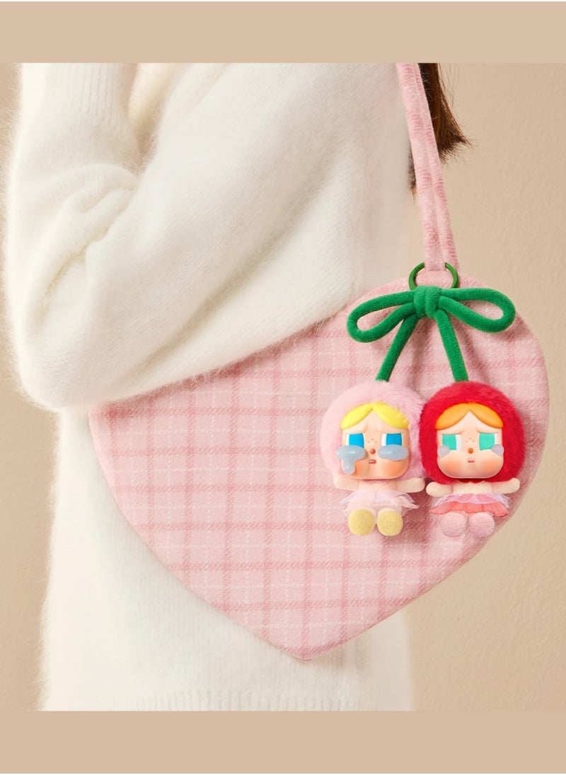 POP MART POP MART Crybaby Crying for Love Series Vinyl Plush Hanging Card (Love You Cherry Much) Collectible Figures Collectors Art Toy Toy Figures Gift 1 Piece  - Image 5