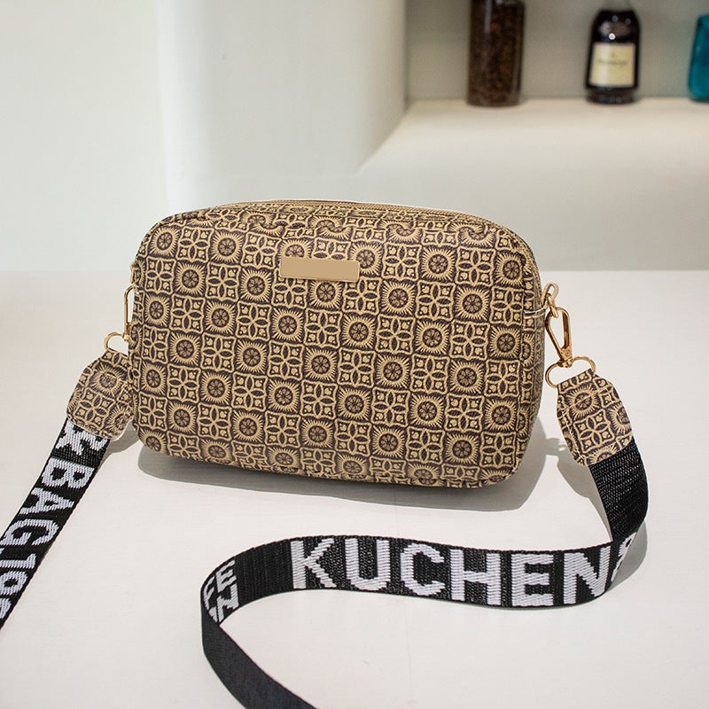Women'S Bag Camera Bag Niche Ribbon Slung Camera Bag Casual Simple Small Square Bag Gift Bag - Image 1