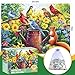 DAGIRT 500 Piece Puzzles for Adults Flowers Garden Puzzles Birds Squirrels Jigsaw Puzzles 500 Pieces Challenging Jigsaw Puzzles Great for Birthday Party Gathering Finished Size is 205 x 15 in - Image 4