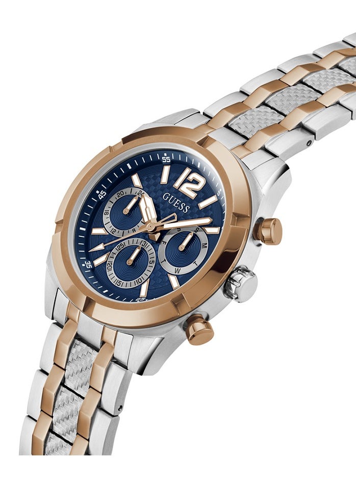 GUESS Mens Two Tone Blue Multi-function Watch - GW0714G3  - Image 2