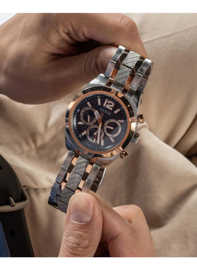 GUESS Mens Two Tone Blue Multi-function Watch - GW0714G3  - Image 5