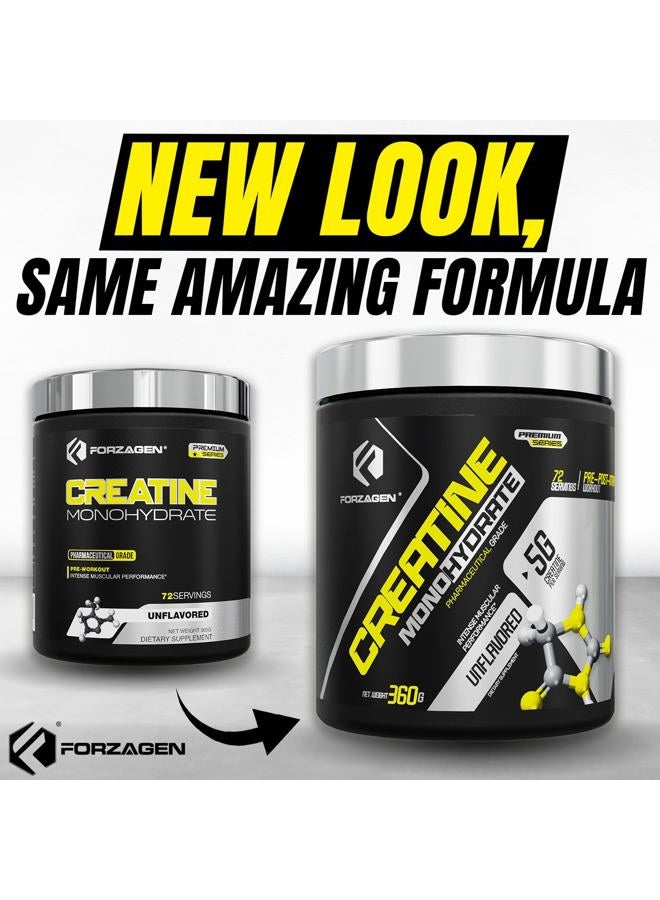 Forzagen Creatine Monohydrate Powder Unflavored, Micronized Creatine Powder for Muscle Gain for Men & Women, Creatina Monohidratada en Polvo, Creatina para Aumentar la Masa Muscular - 72 Servings - Image 3