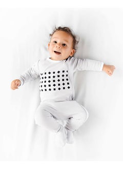 Nanit Breathing Wear Baby Pajamas – 100% Cotton, Double Zipper, Footed Pjs With Mitten Cuffsworks With Pro Baby Monitor To Track Breathing Motion Sensor - Free, Size 0M Newborn, Pebble Grey  - Image 4