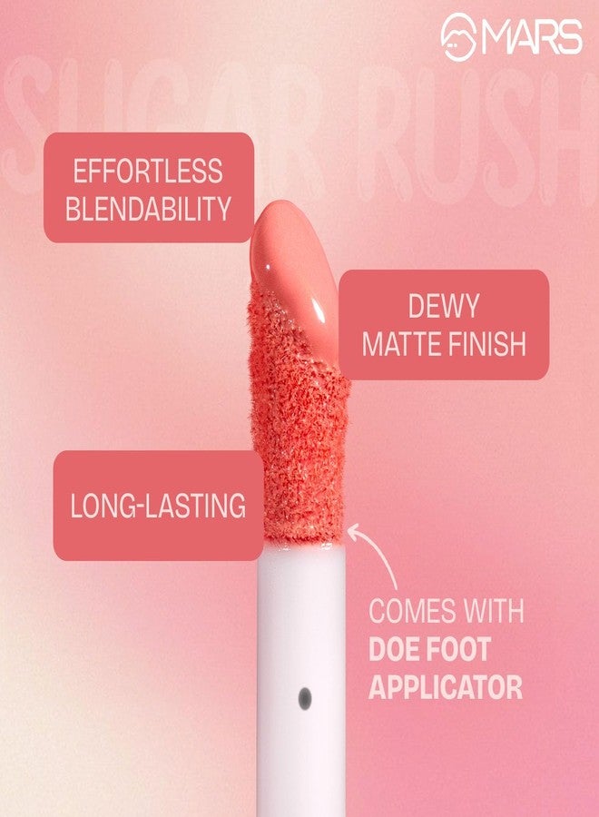 premium Sugar Rush Liquid Blush (4.5ml) (01-MARSH MALLOW) | High-Pigmentation | Lightweight Formula | Dewy Matte Finish | Long-Lasting | Smooth Radiant Glow | Easy Doe-Foot Applicator sh-7711 - Image 3