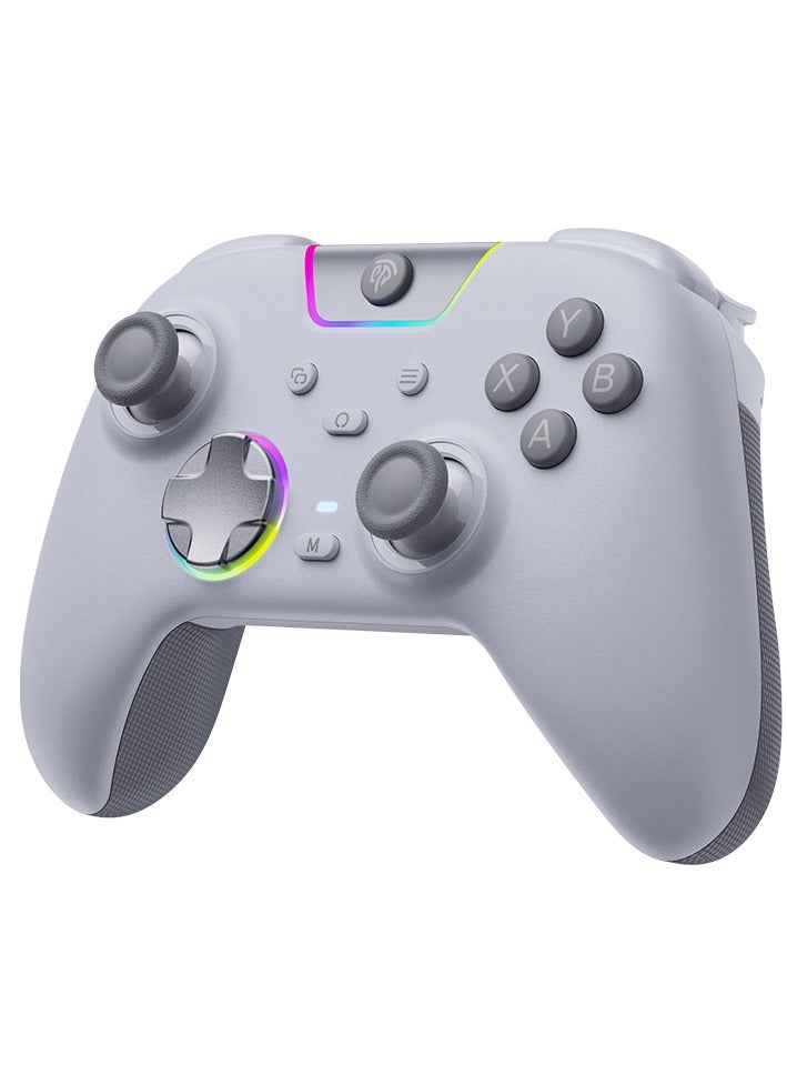 EasySMX Professional Gamepad EasySMX X05 Pro Wireless Game Controller with Charging Dock for PC/Switch/Steam/iOS/Android/Android TV BOX with Dual-Mode Impulse Triggers, Hall Joysticks, Ergonomic Skin-Like Grip, Quiet-Touch Low-Noise Buttons, 1000Hz Polling, 2 Programmable Buttons, RGB, 1000mAh Battery - Image 2