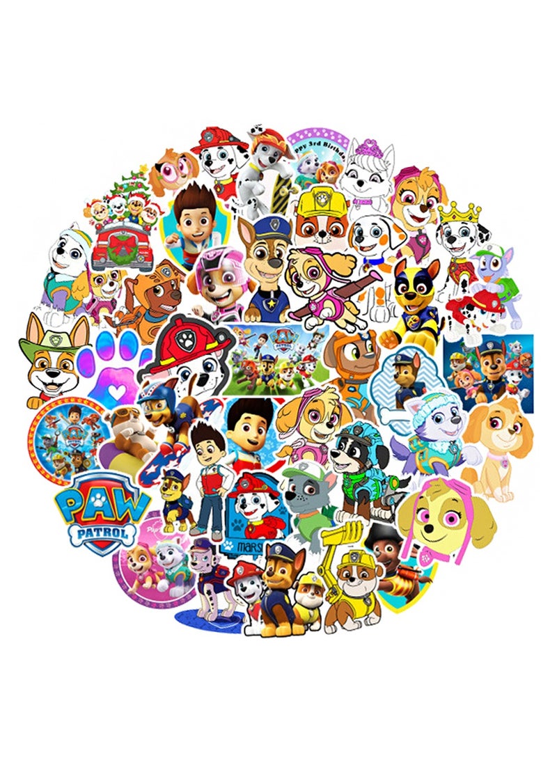 Generic 50-Piece PAW Patrol Stickers for Kids Waterproof Cartoon Vinyl Stickers for Laptop  - Image 2