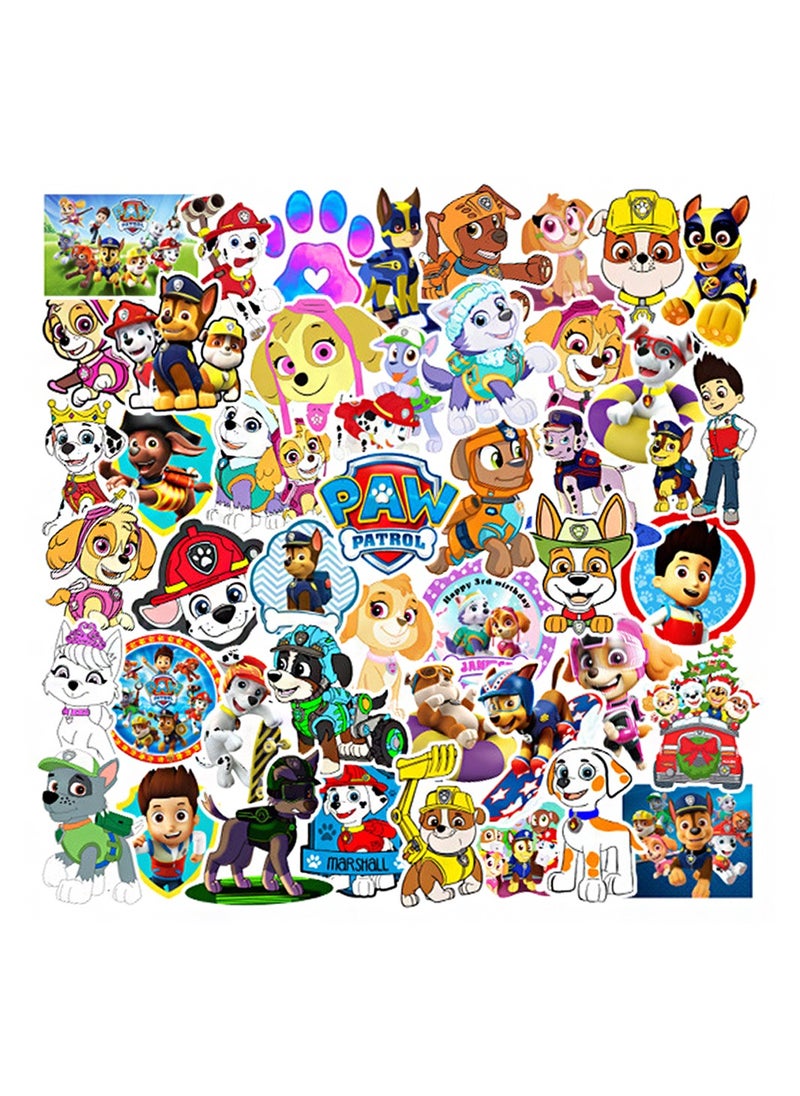 Generic 50-Piece PAW Patrol Stickers for Kids Waterproof Cartoon Vinyl Stickers for Laptop  - Image 1