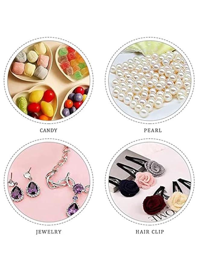 فايلكس أكياس شفافة أسود لل زخارف ذية وقمر وجوم  ماسة لحفلات استقال المولود والزفاف وعيد الح  مجموعة م 100 قطعة م الأورجازا  إيليكدو - Image 5