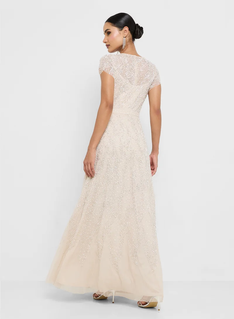 Amelia Rose Embellished Maxi Dress