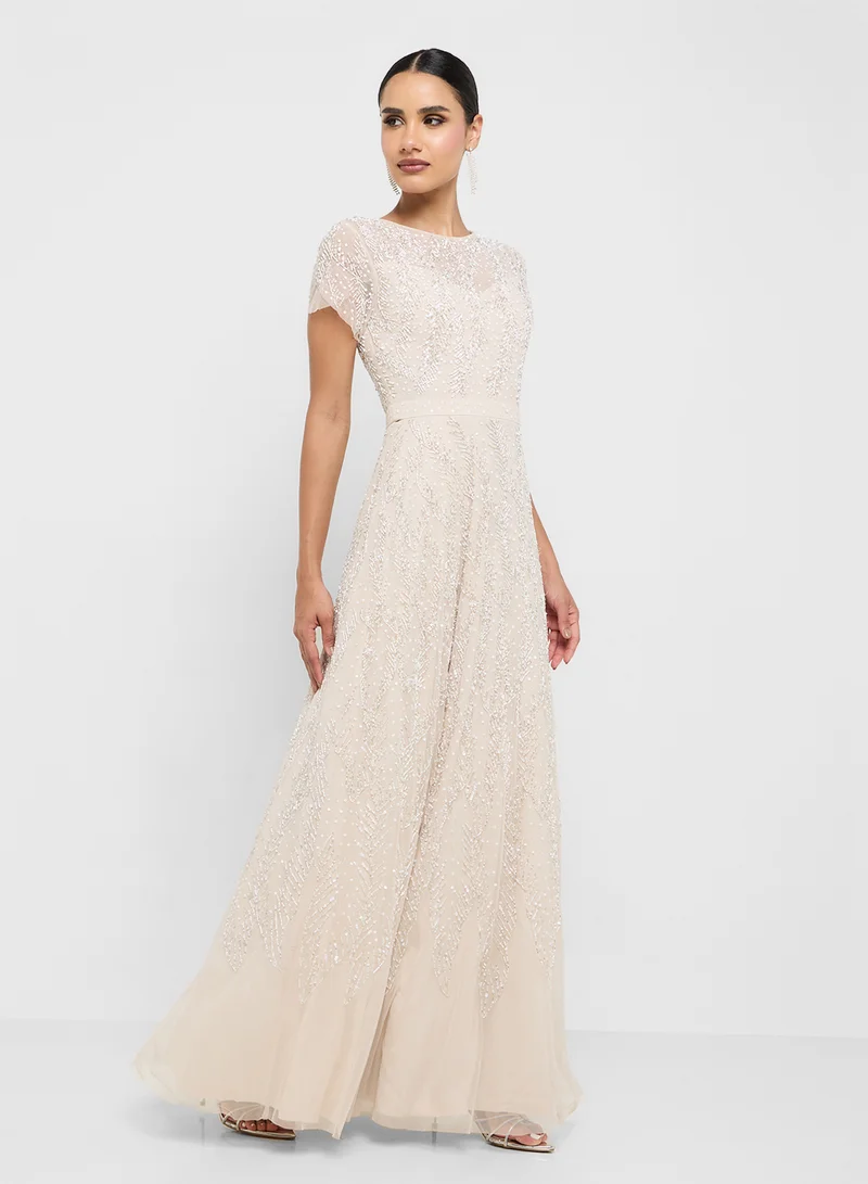 Amelia Rose Embellished Maxi Dress