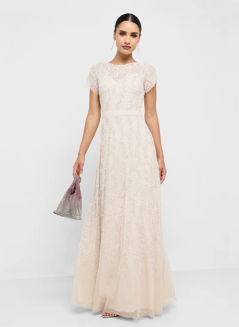 Amelia Rose Embellished Maxi Dress