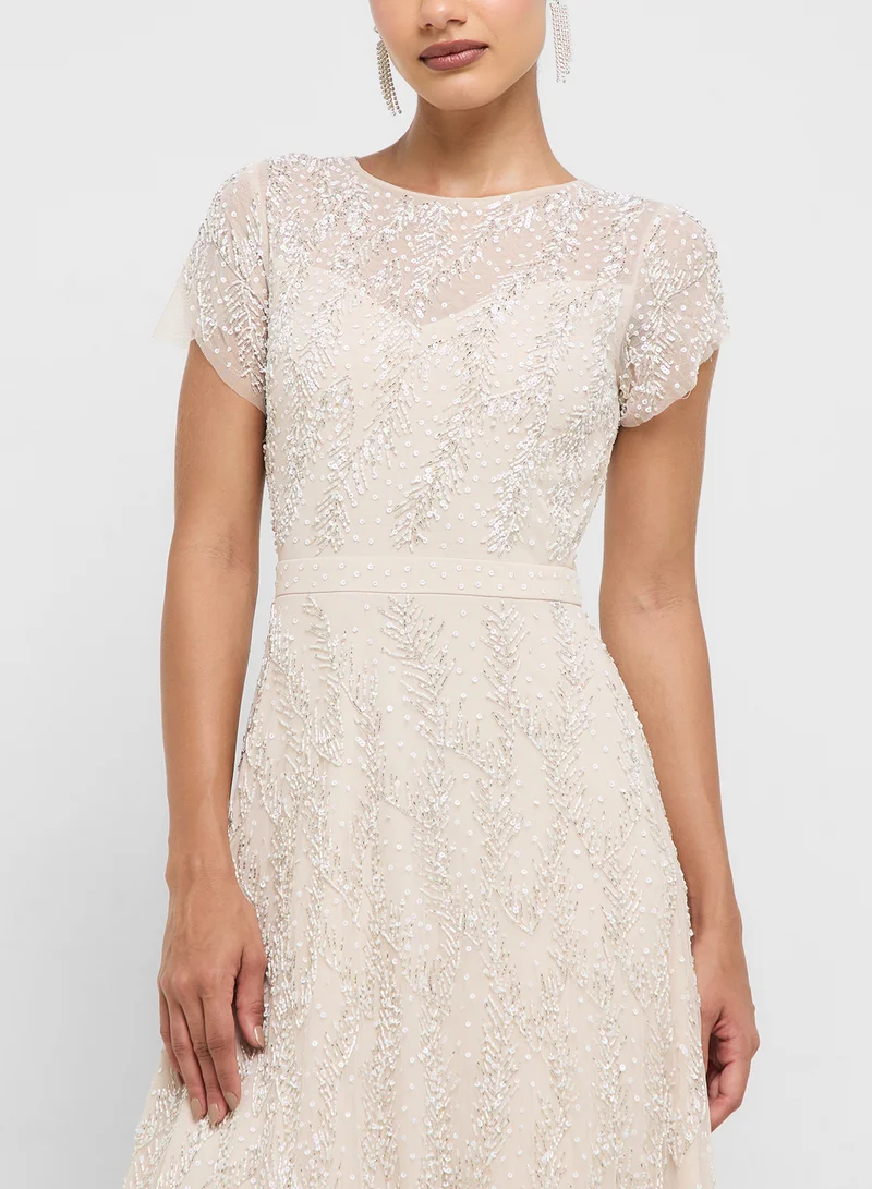 Amelia Rose Embellished Maxi Dress