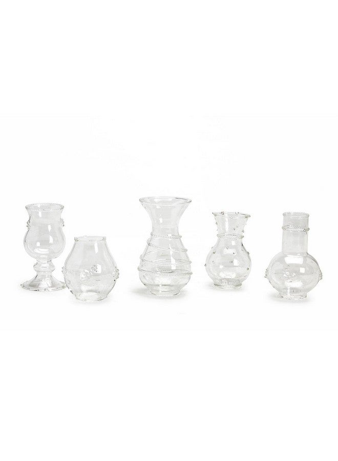 توز كومباني مزهريات زهور زجاجية منفوخة يدويًا من شركة تو - مزهريات زخرفية حرفية للزهور، ديكور منزلي أنيق، هدايا فريدة لمحبي الزهور - مجموعة من 5 قطع - Image 2